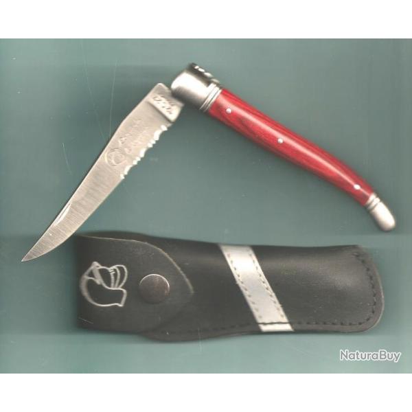 Laguiole SAPEUR POMPIER  -forg�- gratuit GRAV� PR�NOM couteau +�tui