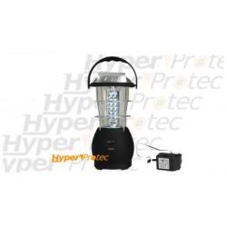 Lanterne &agrave; leds solaire et rechargeable - 26 cm