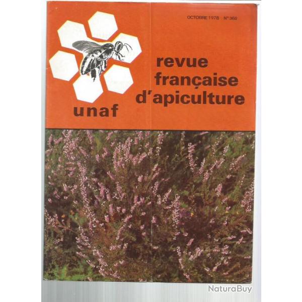 revue fran�aise d'apiculture n 368 d'octobre 1978. abeilles , miel