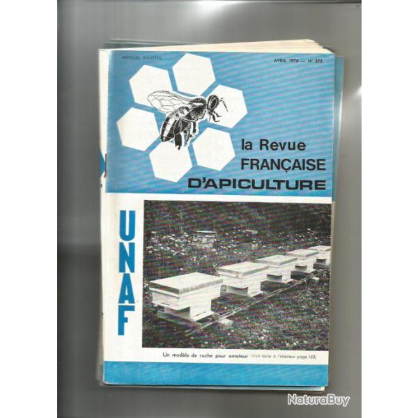 revue fran�aise d'apiculture , unaf , ann�e 1970 incompl�te. abeilles , miel