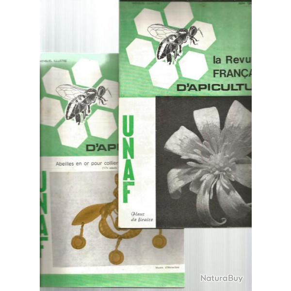 revue fran�aise d'apiculture , unaf , ann�e 1969 , 2 num�ros . abeilles , miel