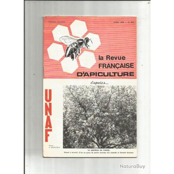 revue fran�aise d'apiculture n 253 d'avril 1968. abeilles , miel