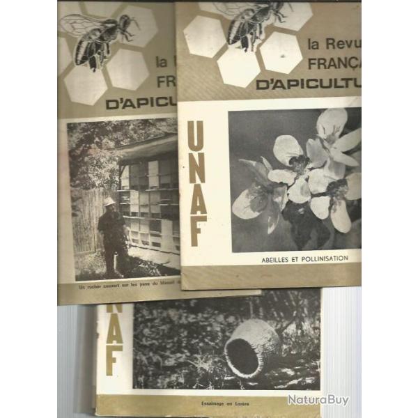 revue fran�aise d'apiculture , unaf , ann�e 1972 incompl�te . abeilles , miel