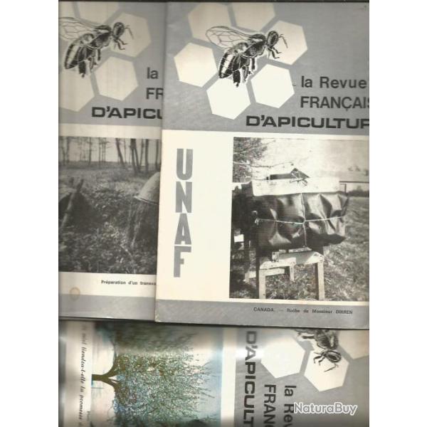 revue fran�aise d'apiculture , unaf , ann�e 1971 incompl�te . abeilles , miel