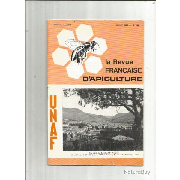 revue fran�aise d'apiculture n 234 de juillet  1966. abeilles , miel