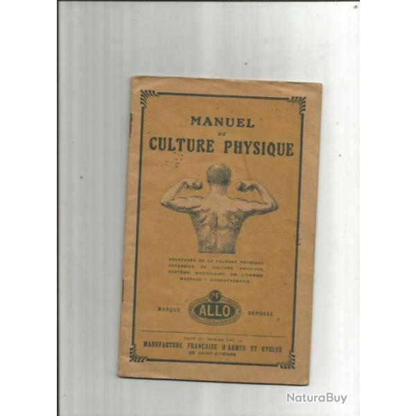 Manufrance. manuel de culture physique.