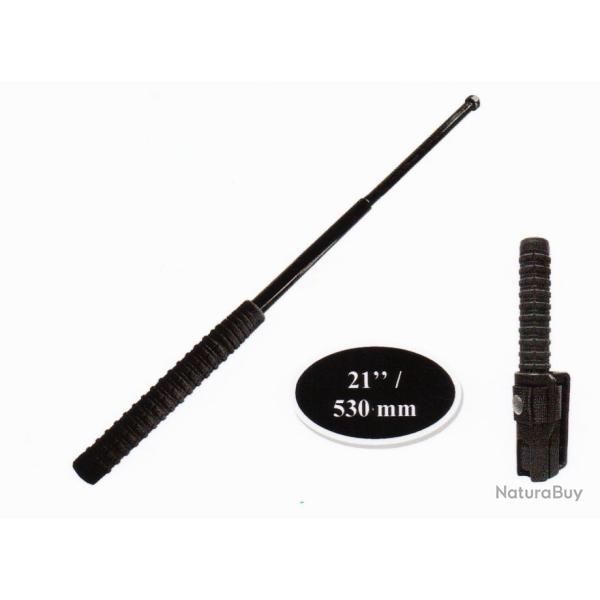 MATRAQUE  TELESCOPIQUE  de  Dfense  NOIRE  ( 21'') soit 53 cm