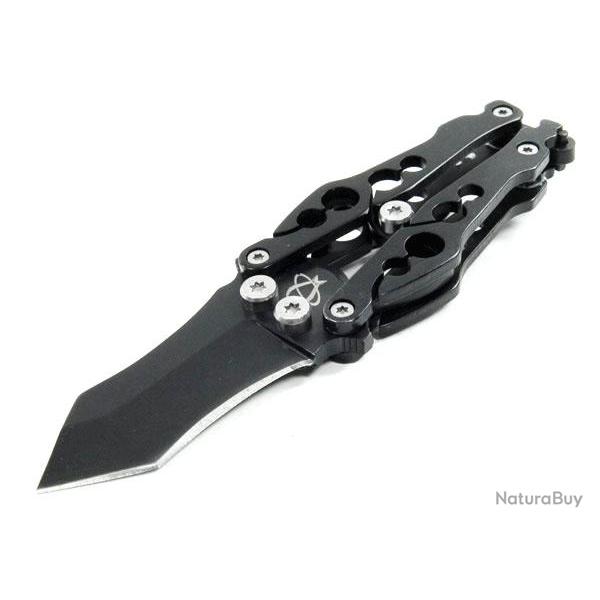 Couteau Mantis Bottleneck Tanto Lame & Manche en Acier 400 Fonction Ouvre Bouteilles MANBK2B