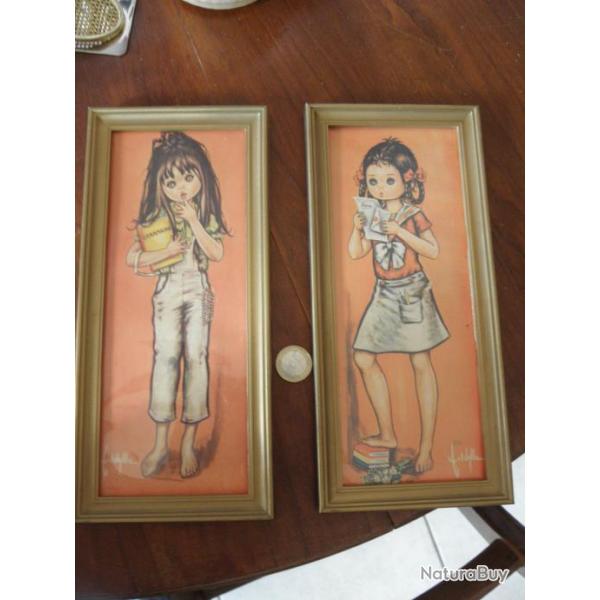 2 vintage image F.Idylle annes 60