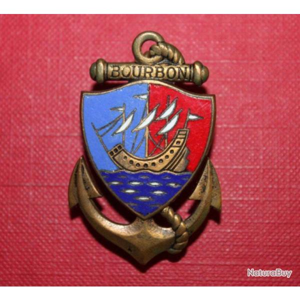INSIGNE CIE DE BOURBON (TROUPES DE MARINE)