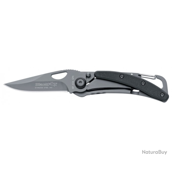 Couteau de poche Black Fox lame et manche noir 9 cm