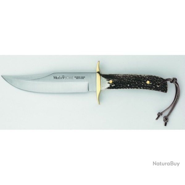 Poignard Muela "BOWIE" lame 16 cm manche cerf v�ritable