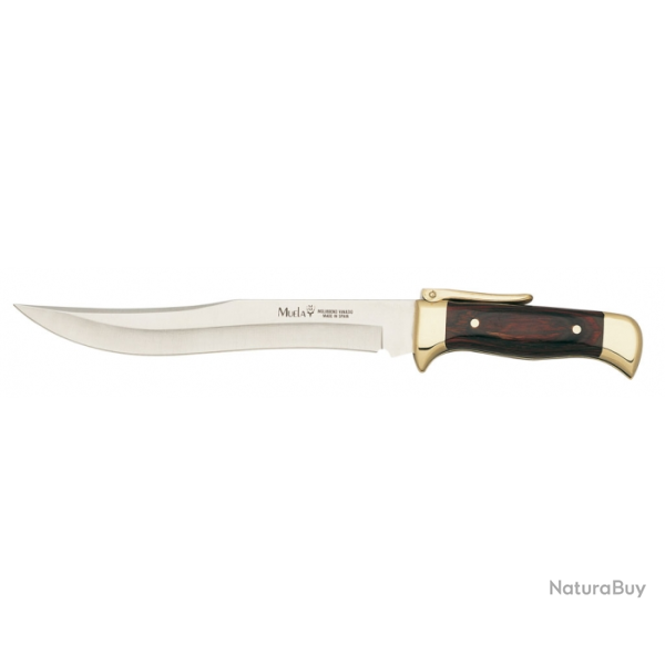 Poignard Muela lame 19 cm manche plaquettes stamina + Etui