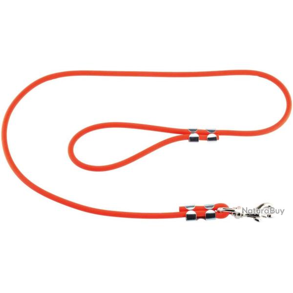 Laisse 1,20 m Helen Baud orange pour chien 