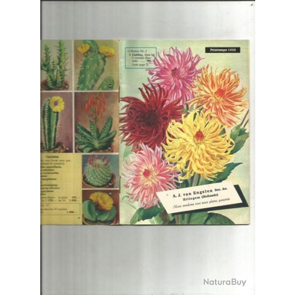 Catalogue hollandais de fleurs 1959 , rare. bulbes , graines .