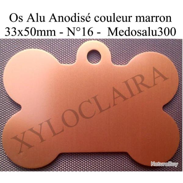 mdaille Alu Anodis marron " OS "