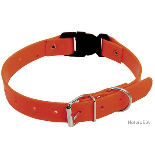 Collier fluo ROUGE � clip 40cm