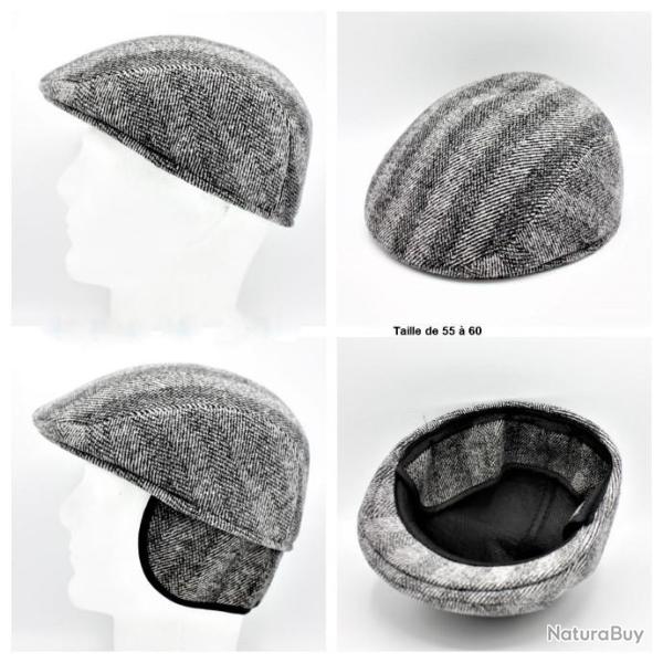 Casquette d'hiver avec cache oreilles rabattables ( n1 )