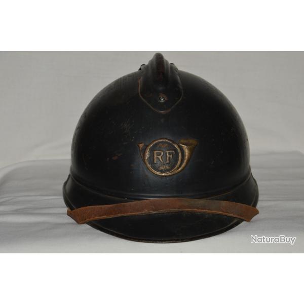 CASQUE ADRIAN 1915 CHASSEUR A PIED-CHASSEUR ALPIN-1� GUERRE 1914/18-2� GUERRE 1940/1945-FRENCH HELME
