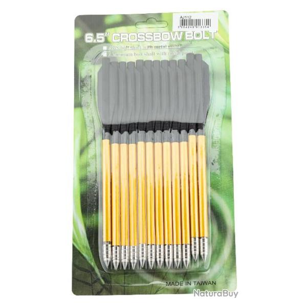 12 flchettes 6.5'' pour pistolets arbalte Shoot Again