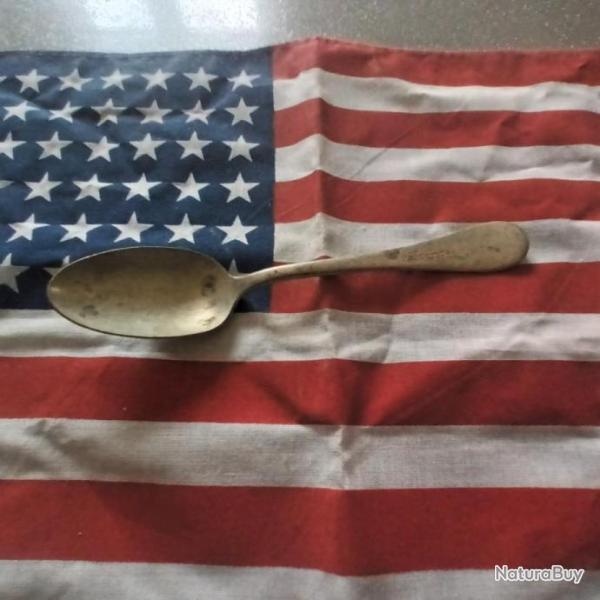 CUILLERE soupe U.S MEDICAL DEPARTMENT ROGERS MED DEPT USA WW2  JEEP DODGE WC 54 COUVERT TBE