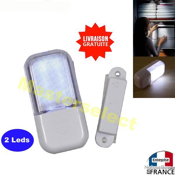 LAMPE DE PLACARD BOITE A LED A ENCLENCHEMENT AUTOMATIQUE MAGNETIQUE AIMANT