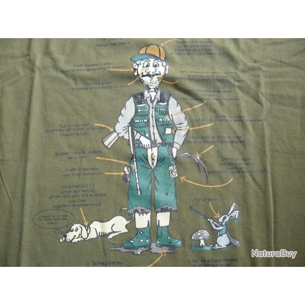 Tee shirt  Chasseur d'humour...  Taille L