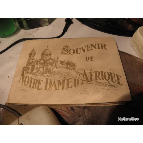 vintage livre carte postale souvenir de notre dame d'afrique