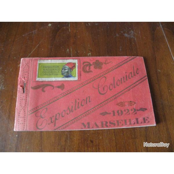 vintage livre carte postale exposition  coloniale 1922 marseille