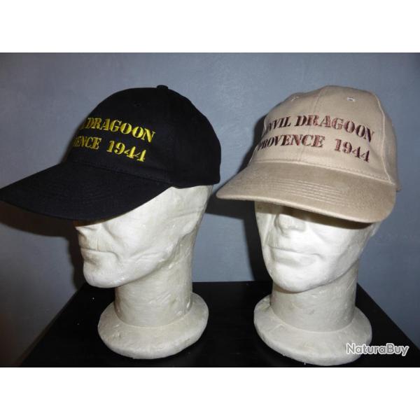 Casquette ANVIL DRAGOON PROVENCE 1944 beige ou noire ( DEBARQUEMENT JEEP DODGE GMC