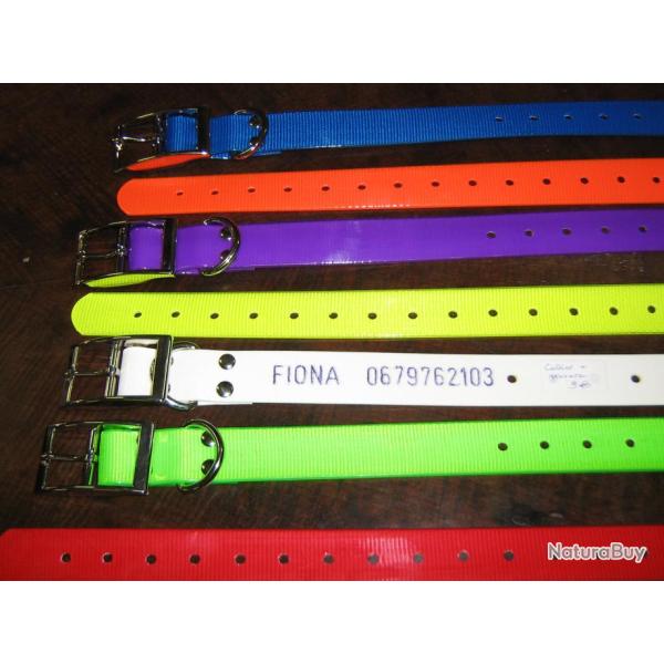 COLLIER FLUO GRAVE  couleur au choix