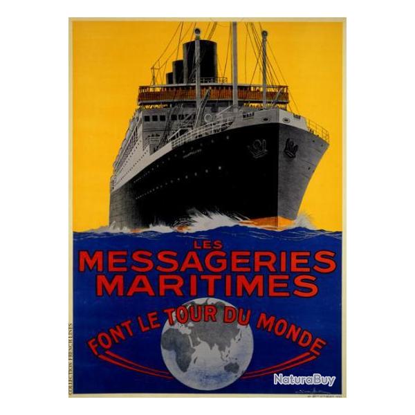 Affiche Messagerie Maritime !!!!!!!!!!!!!!!!!!!!!!!!
