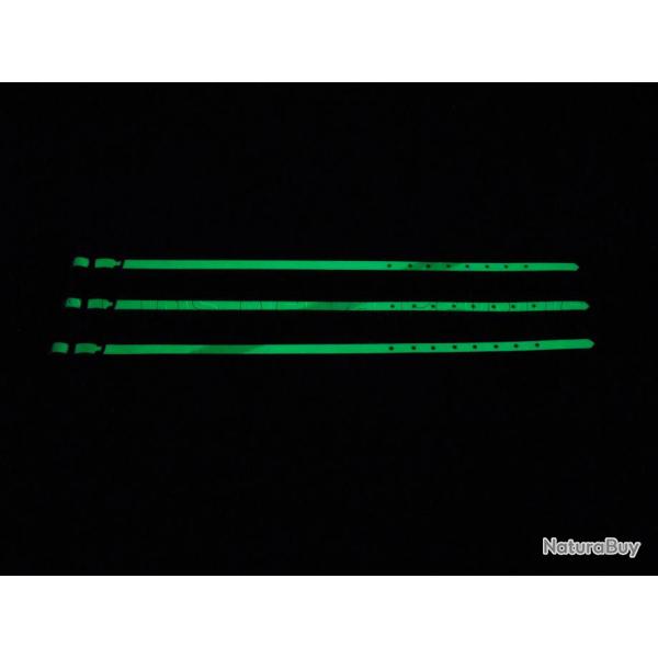 collier fluo PHOSPHORESCENT  NEUTRE tpu us pvc  25 mm pour chien garmin