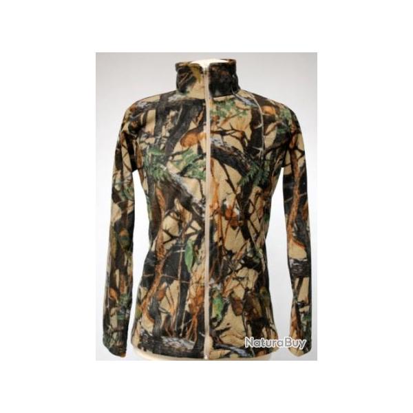 Blouson manches longues polaire camo femme 36 femme