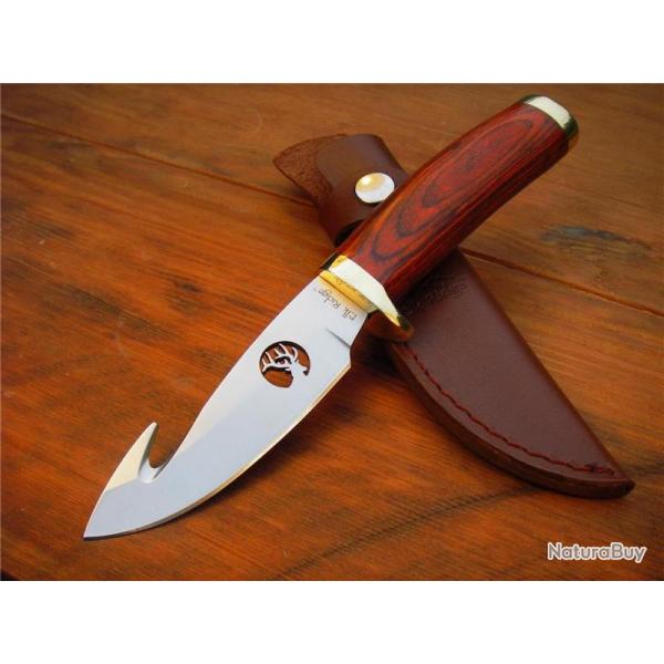 Couteau ELK RIDGE ER049 Chasse Hunter CROCHET POUR DEPOUILLER
