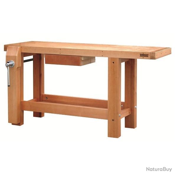 Outifrance - Etabli bois de menuisier professionnel longueur 1,50m avec 1 presse verticale OUTIFRANC