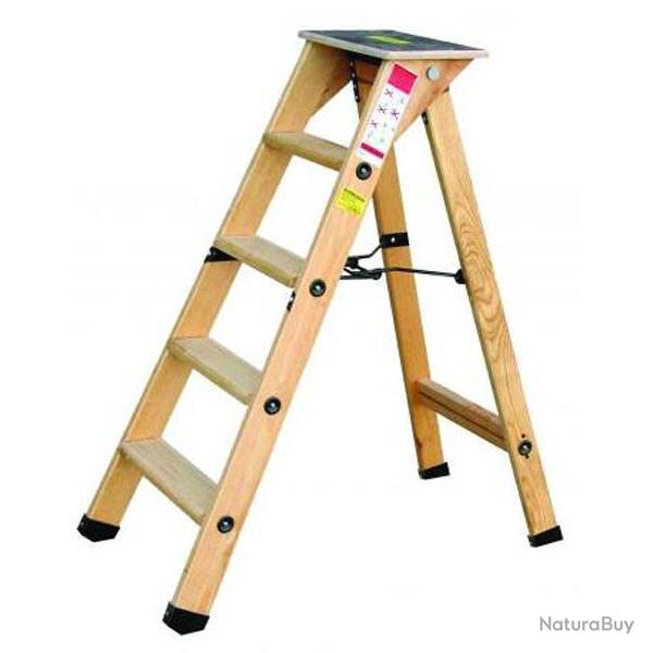 Outifrance - Escabeau Bois Professionnel 6 marches + tablette - 8831270 OUTIFRANCE