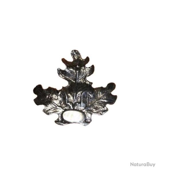 D�coration Feuille de ch�ne en �tain 8 x 8 cm