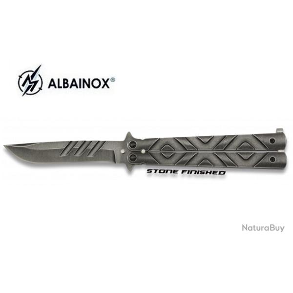 Couteau  PAPILLON  Stone gris antracite