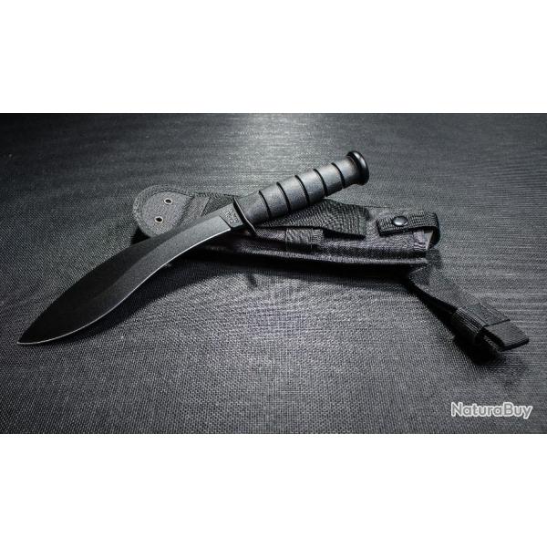 Couteau Kukri KaBar Combat Kukkri Acier Carbone 1095 Manche Kraton KA-BAR Made In USA KA1280