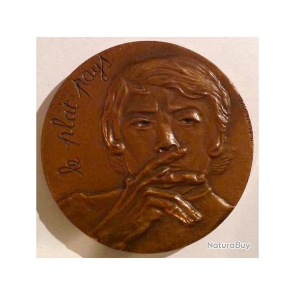 M�daille bronze Jacques Brel , collections souvenir