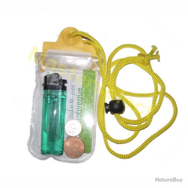 PETIT SAC HERMETIQUE ETANCHE AUTOUR DU COUP POUR SPORT NAUTIQUE MER PAS CHER