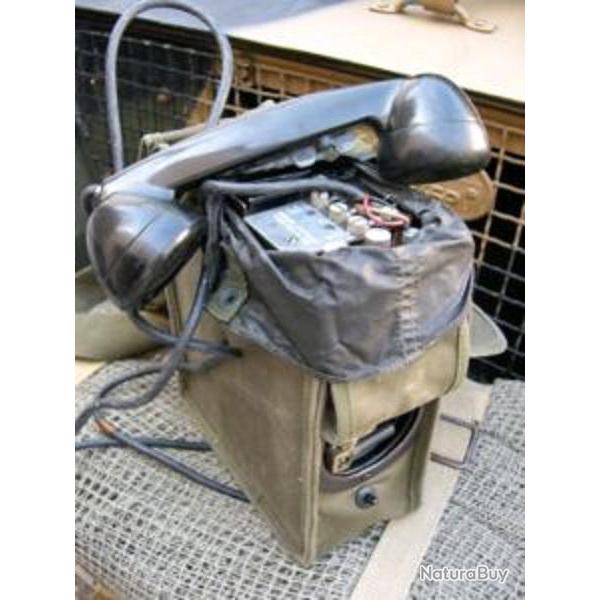 TELEPHONE DE CAMPAGNE US EE-8 WW2