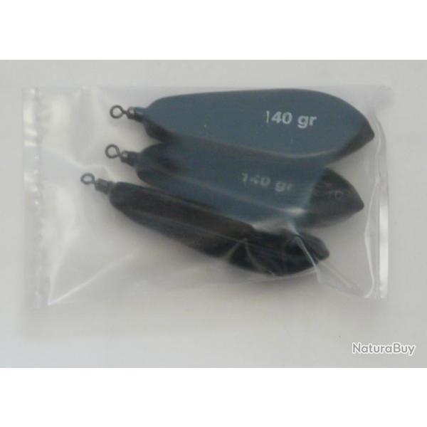 Plomb trilobe plastifi� 140gr - lot de 3