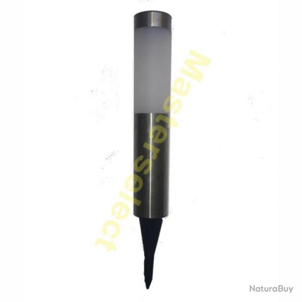 Lampe Solaire Borne De Jardin INOX Pour Balisage De Chemin 50x6cm -Pas Cher-