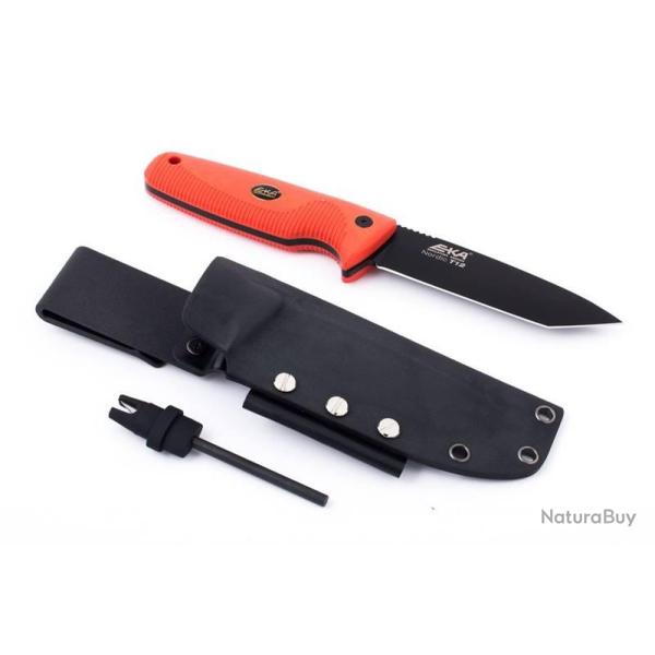 COUTEAU DE SURVIE SUEDOIS EKA NORDIC T12 ORANGE
