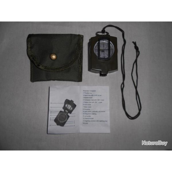 BOUSSOLE pour PRO, avec bain d'huile et lentille optique - Etat NEUF.