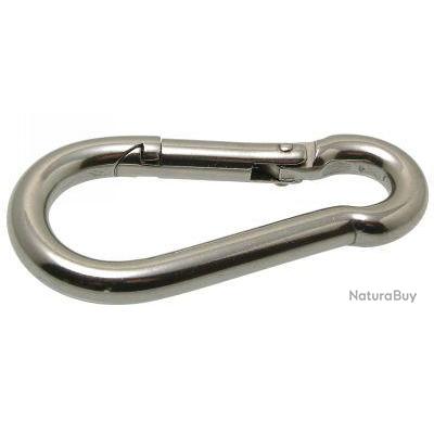Mousqueton 10mm (Lot de 2) Longueur 100mm INOX 316 - A4
