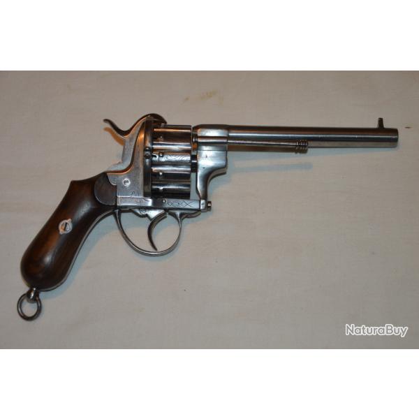 REVOLVER LEFAUCHEUX  12 COUPS- 9 mm A BROCHE- EPOQUE SECOND EMPIRE-NAPOLEON III