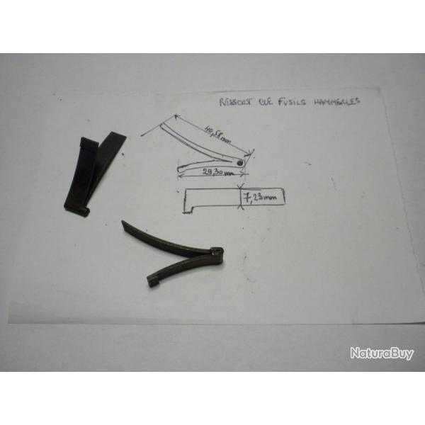 VENDU PAR CUIRASSIER11N 1 RESSORT DE CLE DE FUSILS JUXTAPOSES HAMMERLES